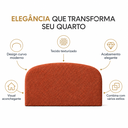 Ver imagem 4 de Cabeceira Queen 158cm Curva Estofada Bouclé Cama Box Fly:Terra Cota