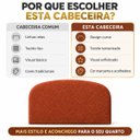 Ver mais imagens de Cabeceira Queen 158cm Curva Estofada Bouclé Cama Box Fly:Terra Cota