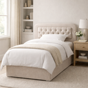 Ver imagem 6 de Cabeceira Captonê Cama Solteiro 100m Moderna em Suede