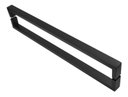 Ver imagem 2 de Puxador Inox para Porta U Retangular Barra Chata H07 120cm Preto