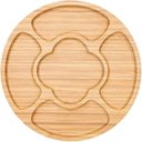 Ver imagem 1 de Petisqueira 5 Divisórias Grande Bambu 30x2cm Mimo Style Marrom