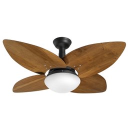 Ventilador de Teto Jet Aspen Venti-delta Preto 4Pás Imbuia 220 V - 1