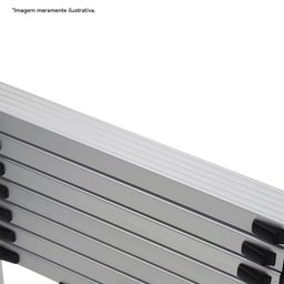 Escada Telescópica Aluminio Fortt 3.8m 13 Degraus Eta01 3.8m - 3