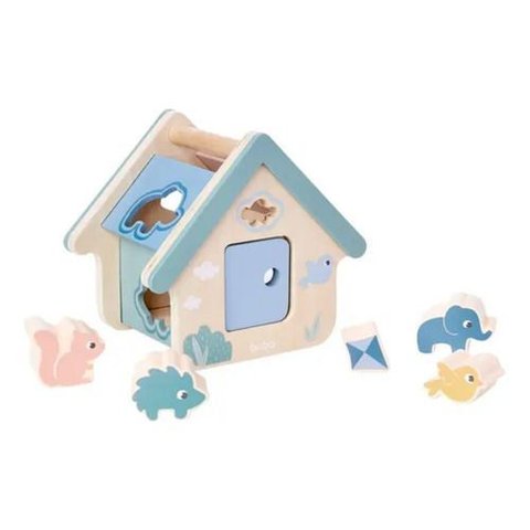 Casinha de Encaixar Animais Buba Madeira