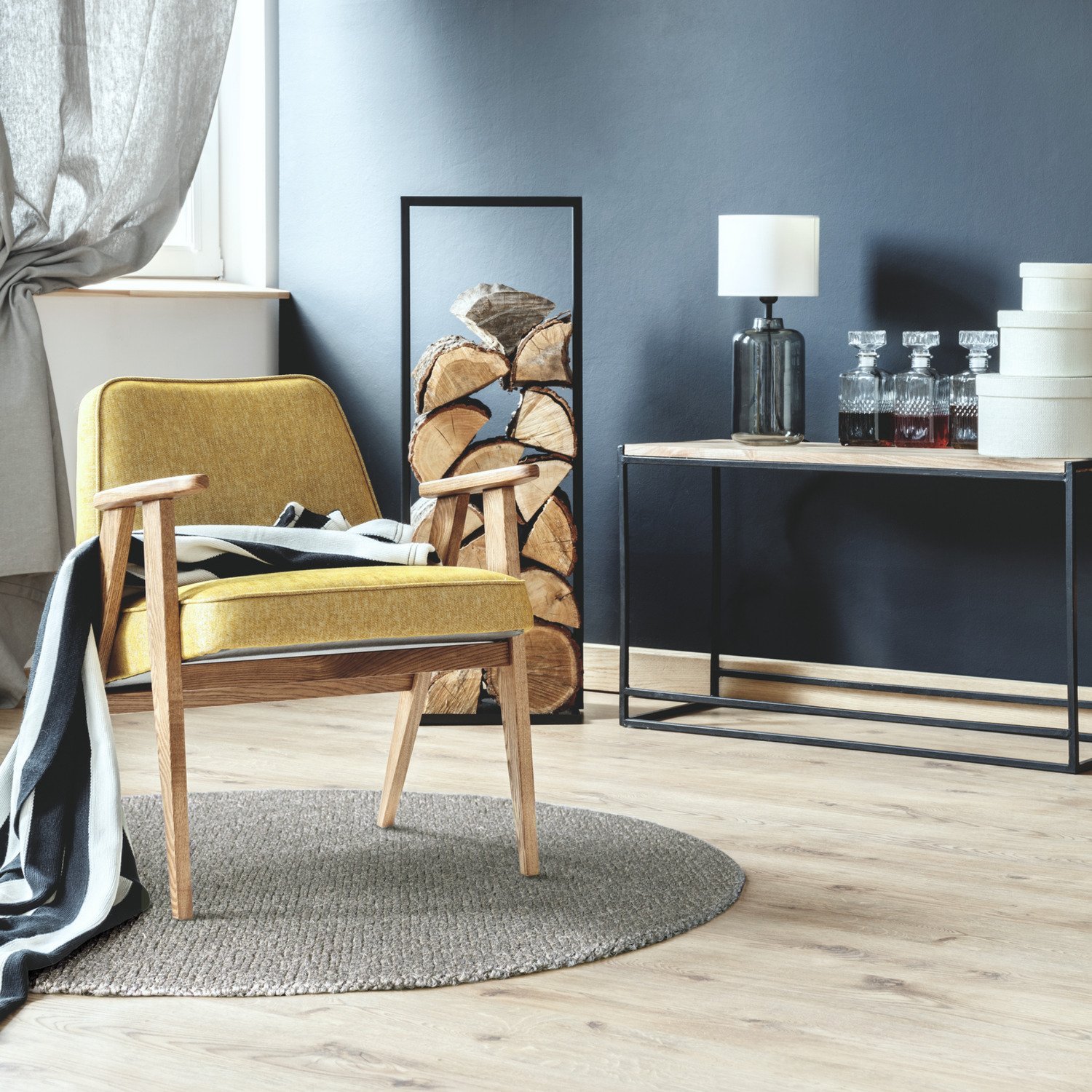 Tapete de Sisal Original Soft Circular Cinza 2,50 - 2