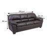 Sofá Milão 3 Lugares 100% Couro - 4