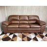 Sofá Milão 3 Lugares 100% Couro - 1