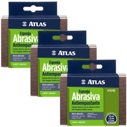 Kit 02 Esponjas Abrasivas Flexíveis Média Abrasividade Antiempastante | 03 Un - 2