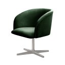 Ver imagem 2 de Poltrona Atenas Base Giratória de Alumínio Sala de Estar
