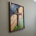 Ver imagem 2 de Quadro Cruz Rústica Brasil