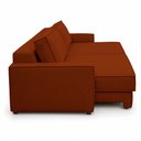 Ver imagem 5 de Sofá Sala de Estar Nilo Retratil Manual Bipartido 250cm 4 Lugares Linho Terracota m1 - Monari Design
