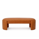 Ver imagem 2 de Recamier Puff Decorativo Fly 110cm Cama Casal Estofados:marrom Courino Sintético