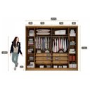 Ver imagem 3 de Guarda Roupa Casal Bolonha e Cômoda Seul Cumaru 23 - Novo Horizonte