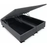 Cama Box Baú Queen Bipartido Sintético Cinza Com Pistão A Gás - 2