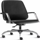 Ver imagem 1 de Cadeira para Escritório para Obesos até 200KG Cromada Preto