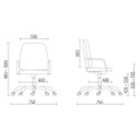 Ver imagem 4 de Cadeira para Escritório para Obesos até 200KG Cromada Preto