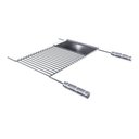 Ver imagem 3 de Grelha Uruguaia Barra Redonda Inox Reta Chapa Auxiliar 80x40