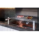 Ver imagem 1 de Grelha Uruguaia Barra Redonda Inox Reta Chapa Auxiliar 80x40