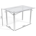 Ver imagem 5 de Kit Conjunto Mesa Quadrada 4 Cadeiras Jantar Cozinha Preto - Kappesberg