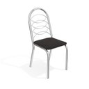 Ver imagem 4 de Kit Conjunto Mesa Quadrada 4 Cadeiras Jantar Cozinha Preto - Kappesberg