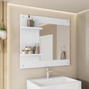 Ver imagem 1 de Painel Espelho Multifuncional Banheiro Towel Branco