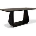 Ver imagem 2 de Mesa de Jantar  06 Lugares Dubai Com Vidro Preto