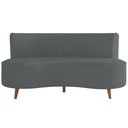 Ver imagem 5 de Sofá Chaise Living 2 Lugares 160cm para Sala Istambul K01 Bouclê Cinza - Lyam Decor