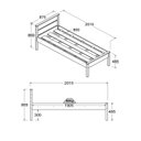 Ver imagem 6 de Cama de Solteiro 86,9cm x 87,5cm x 201,5cm Marrom/Diamond