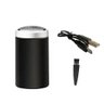 Mini Barbeador Elétrico Profissional Recarregável Rotativo Viagem Carregamento via USB - Preto - 2