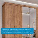 Ver imagem 6 de Guarda-Roupa Casal 267cm 6 Portas com Espelho e Pés 100% MDF Linhares Espresso Móveis Marrom/Cinamomo