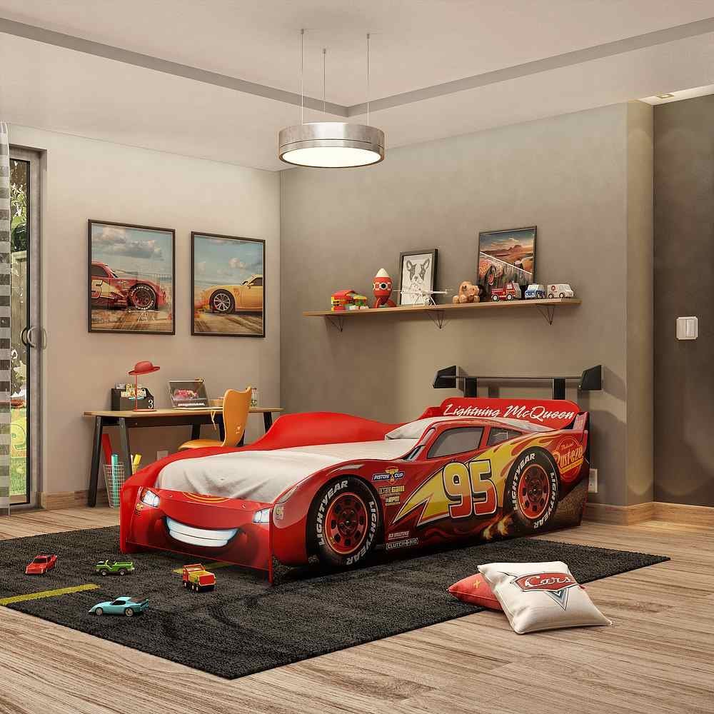 Relâmpago mcqueen 95 carros da disney jogo de cama gêmeo tamanho