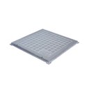 Ver imagem 1 de Tampa Tampão Chão Alumínio Fundido Quadrado Simples 25x25cm