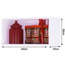 Ver imagem 4 de Armário Aéreo Geladeira Andréia 1 Porta 60cm Branco Ajl Móveis