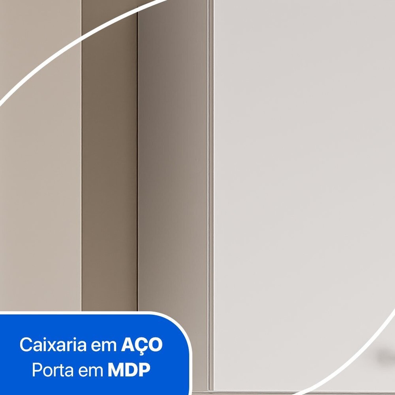 Armário Balcão Multiuso para Lavanderia Duo 2 Portas - 5