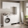 Conjunto Armário Multiuso para Lavanderia Duo 4 Peças - 1