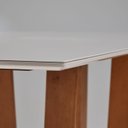 Ver imagem 6 de Conjunto Grécia Mesa Badem 136cm com 4 Cadeira Sila Marrom/Mel