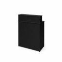 Ver imagem 4 de Balcão Caixa 82x40cm para Atendimento Recepção Comercial Gaveta com Fechadura Painel Frontal Elevado