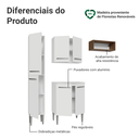 Ver imagem 4 de Armário de Cozinha Compacta 156 Cm Emilly Madesa 01