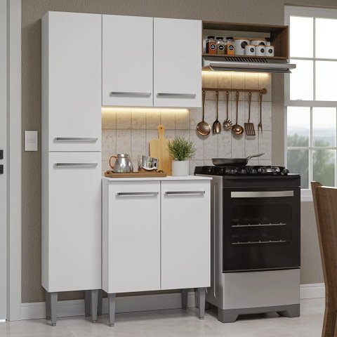 Armário de Cozinha Compacta 156 Cm Emilly Madesa 01