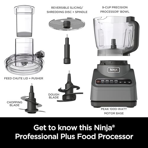 Ninja Bn601 Processador de Alimentos Profissional, 1000w, Prata - 9