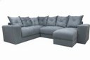Ver imagem 2 de Sofá de Canto Estofado Alice com Chaise Suede Cinza Al Móveis
