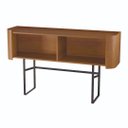 Ver imagem 4 de Aparador Flow para Sala 139cm com 4 Portas Pés de Aço Moderno Potenza