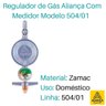 Registro Regulador Válvula De Gás Para Botijão Com Medidor - 2