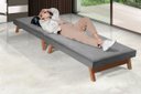 Ver imagem 1 de Cama Portátil Dobrável Solteiro 0,80x1,90 Cinza -C/Colchão Embutido