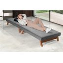 Ver imagem 1 de Cama Portátil Dobrável Solteiro 0,80x1,90 Cinza -C/Colchão Embutido