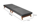 Ver imagem 3 de Cama Portátil Dobrável Solteiro 0,80x1,90 Cinza -C/Colchão Embutido