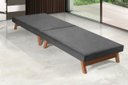 Ver imagem 2 de Cama Portátil Dobrável Solteiro 0,80x1,90 Cinza -C/Colchão Embutido