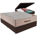 Ver imagem 1 de Cama Box Baú e Colchão Airtech Springpocket Molas Ensacadas Viúvo Ortobom Viúvo Marrom