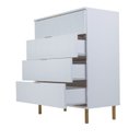 Ver imagem 1 de Cômoda 4 Gavetas Ditália - Dm-239 Branco