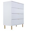 Ver imagem 2 de Cômoda 4 Gavetas Ditália - Dm-239 Branco